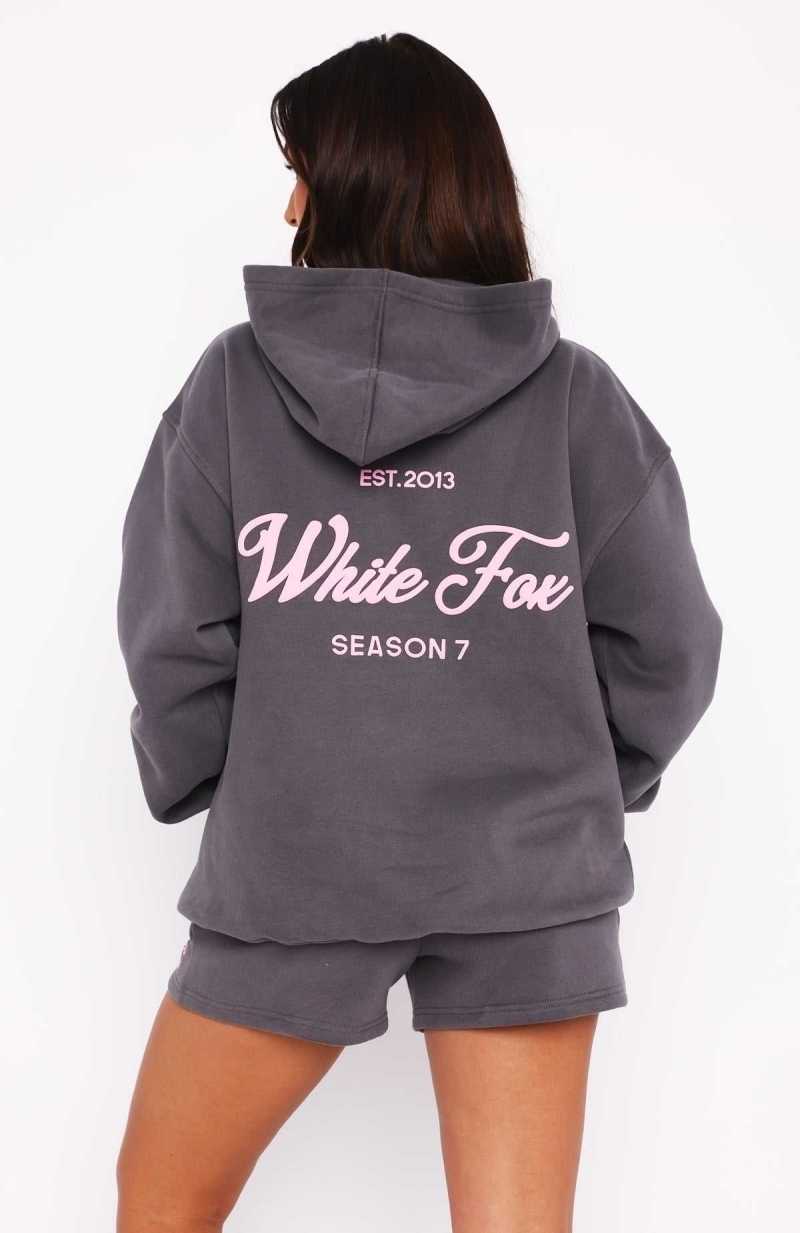 White Fox Season 7 Oversized Hoodie Monument | WFSLQU-054