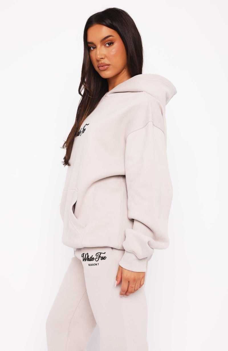 White Fox Season 7 Oversized Hoodie Overcast | IJDGXL-782