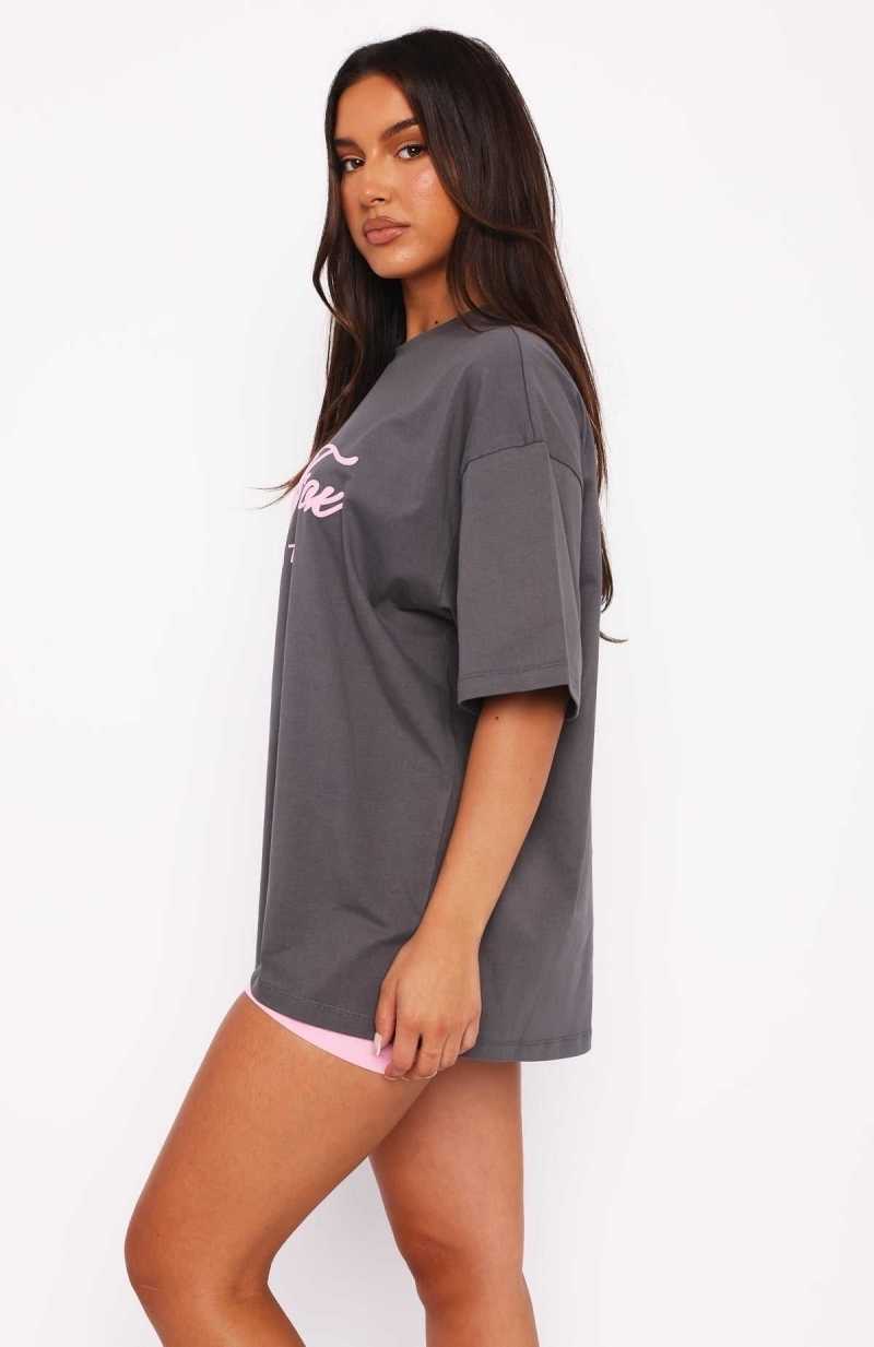 White Fox Season 7 Oversized Tee Monument | GFJDNT-307