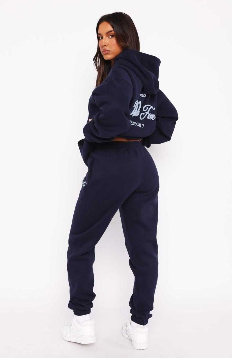 White Fox Season 7 Sweatpants Deep Sea | QMIJEK-396