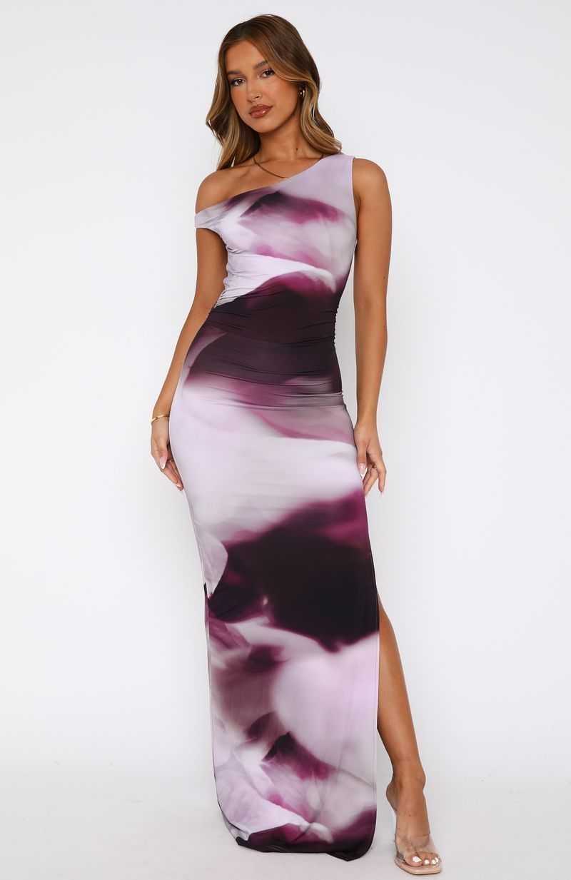 White Fox See You Out There Maxi Dress Amethyst Haze | JOWSHP-610