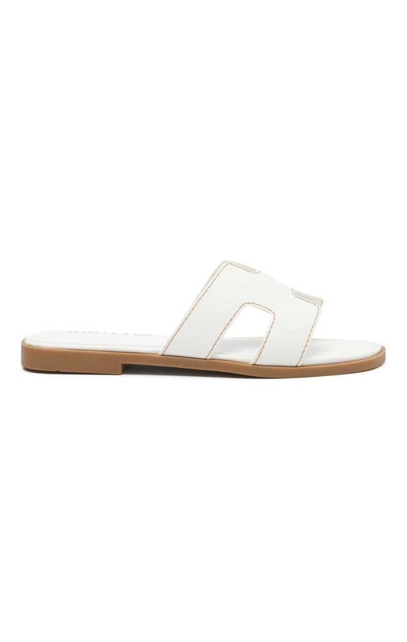 White Fox Sophia Sandals White | DBCOZQ-843