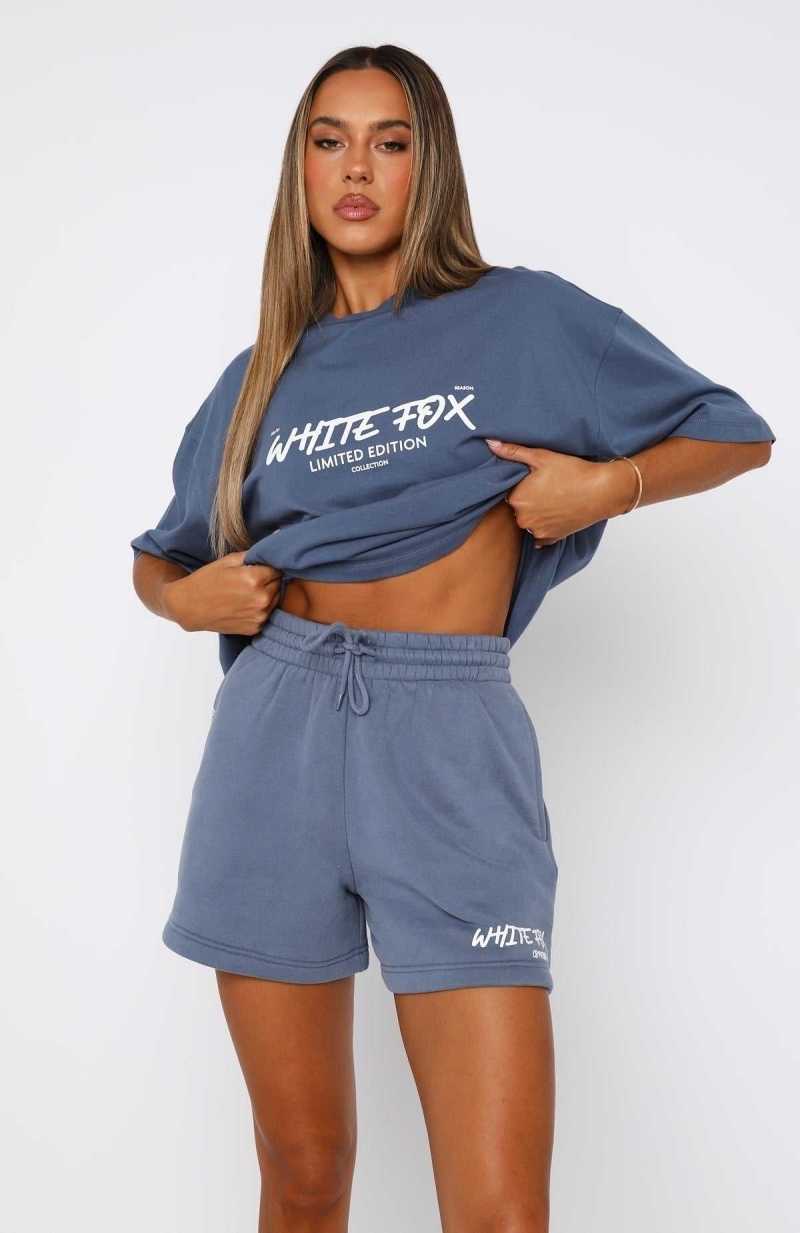 White Fox State Of Art Lounge Shorts Ocean | ISOMWV-094