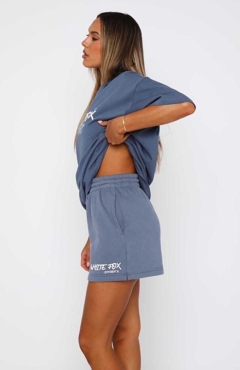 White Fox State Of Art Lounge Shorts Ocean | ISOMWV-094