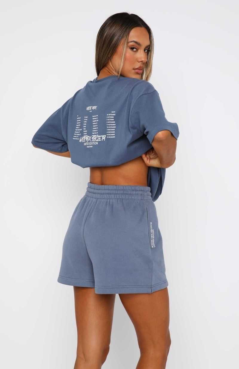 White Fox State Of Art Lounge Shorts Ocean | ISOMWV-094