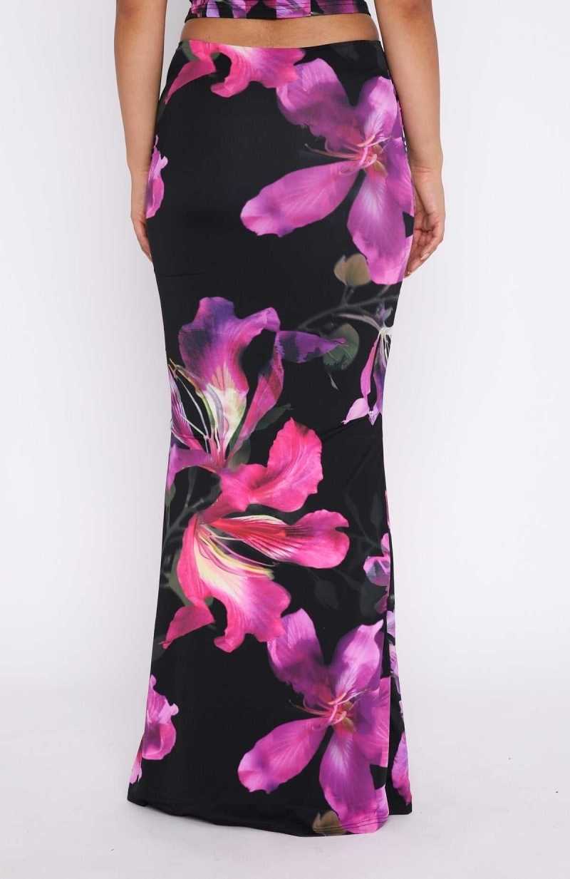 White Fox Sweet Salutations Maxi Skirt Purple Haze | UPNLQW-398
