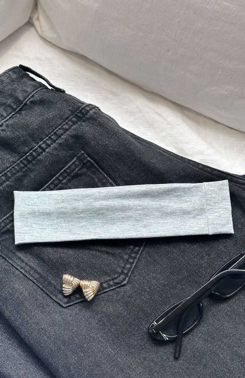 White Fox Tash Headband Grey Marle | XWVUZB-162