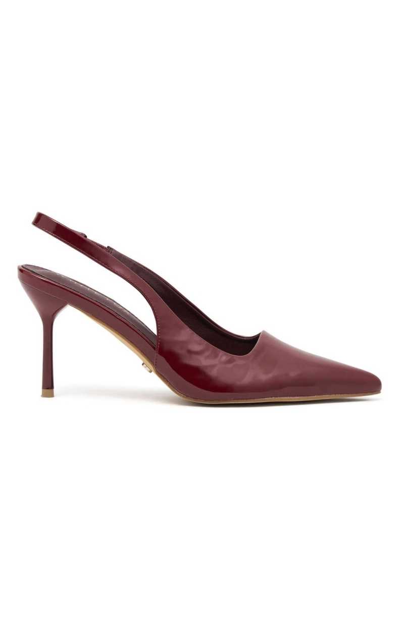 White Fox Tayte Slingback Heel Cherry Cola | QVXNMI-724