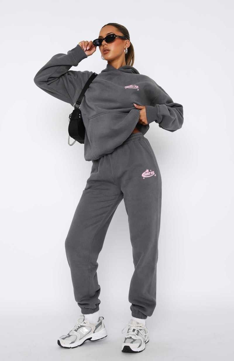 White Fox The Main Star Sweatpants Volcanic | DSFWHR-798