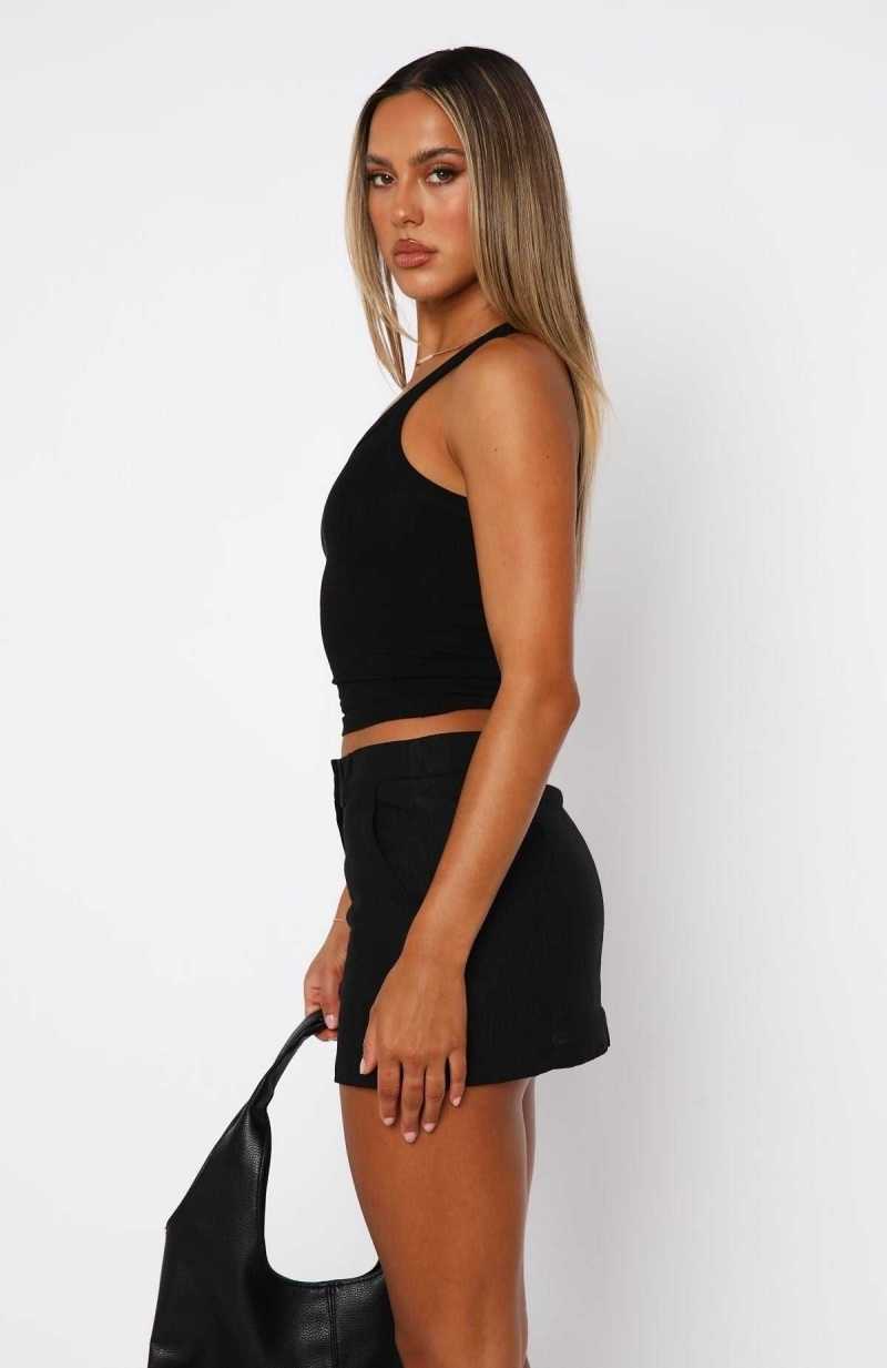 White Fox The Right One Mini Skort Black | UKRGCA-284