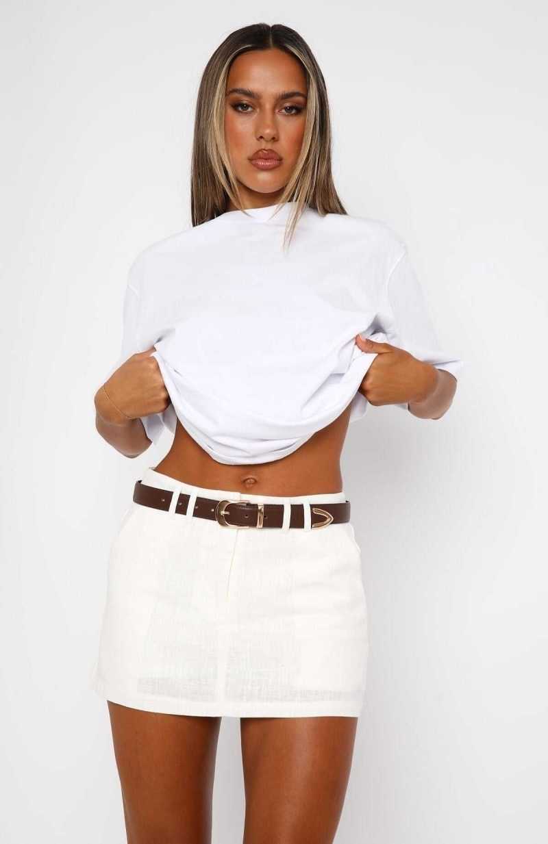 White Fox The Right One Mini Skort White | NMCRKE-985