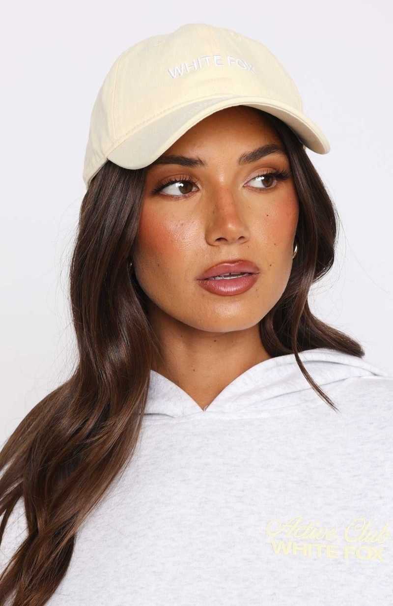 White Fox Time To Travel Cap Lemon | JTDORM-058