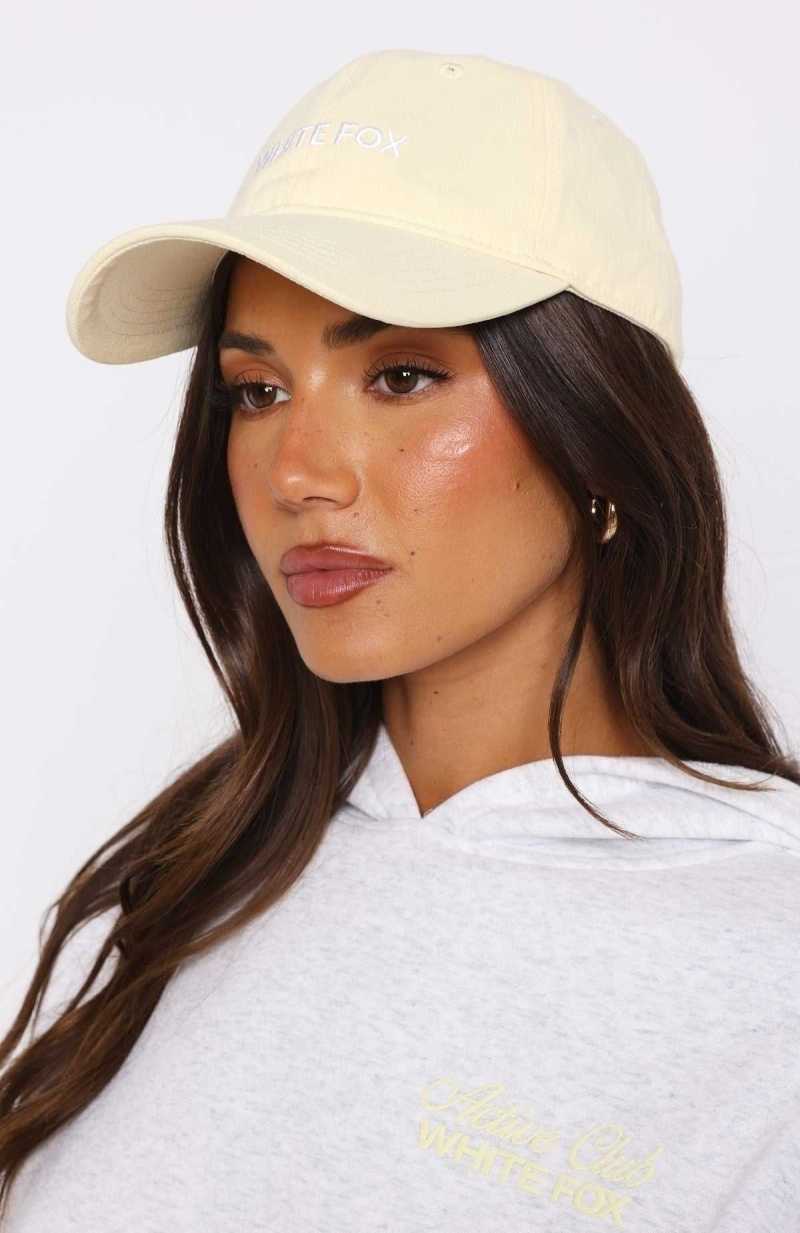 White Fox Time To Travel Cap Lemon | JTDORM-058