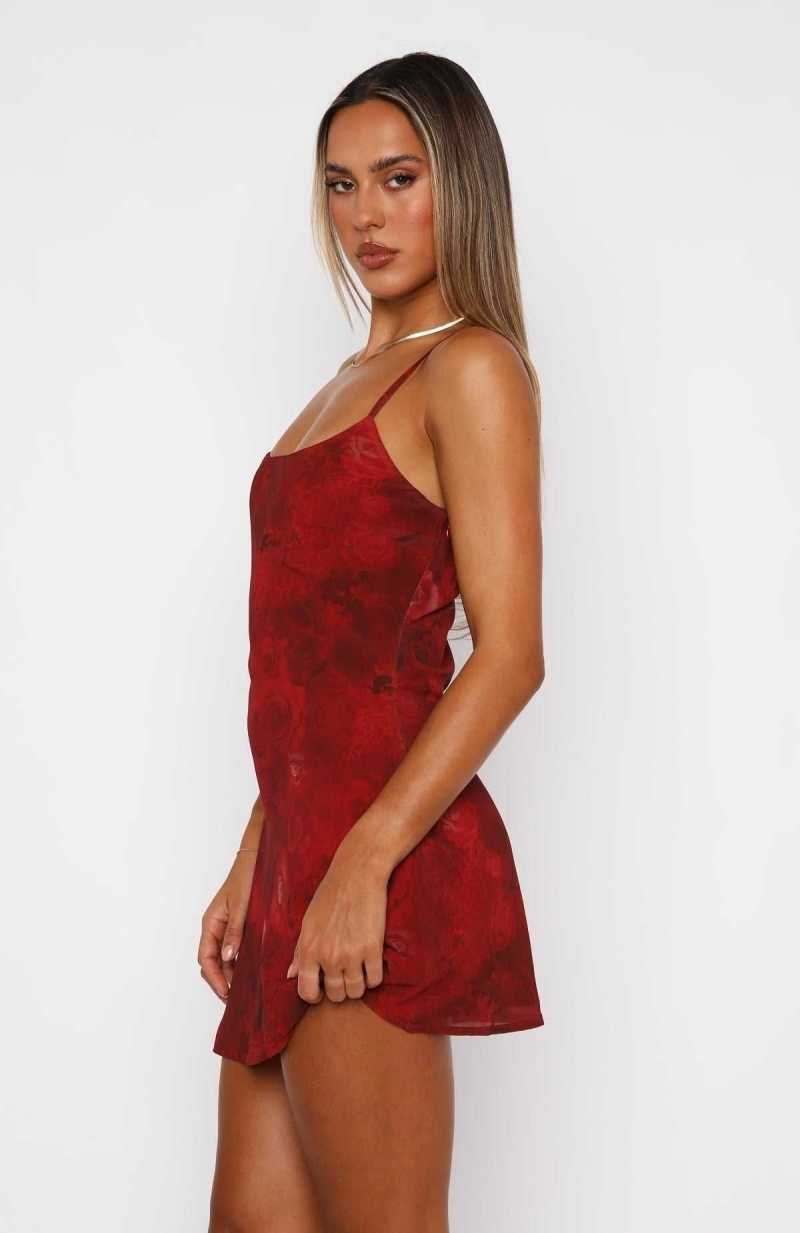 White Fox Try Me Mini Dress Wild Rose | JPGOSK-973