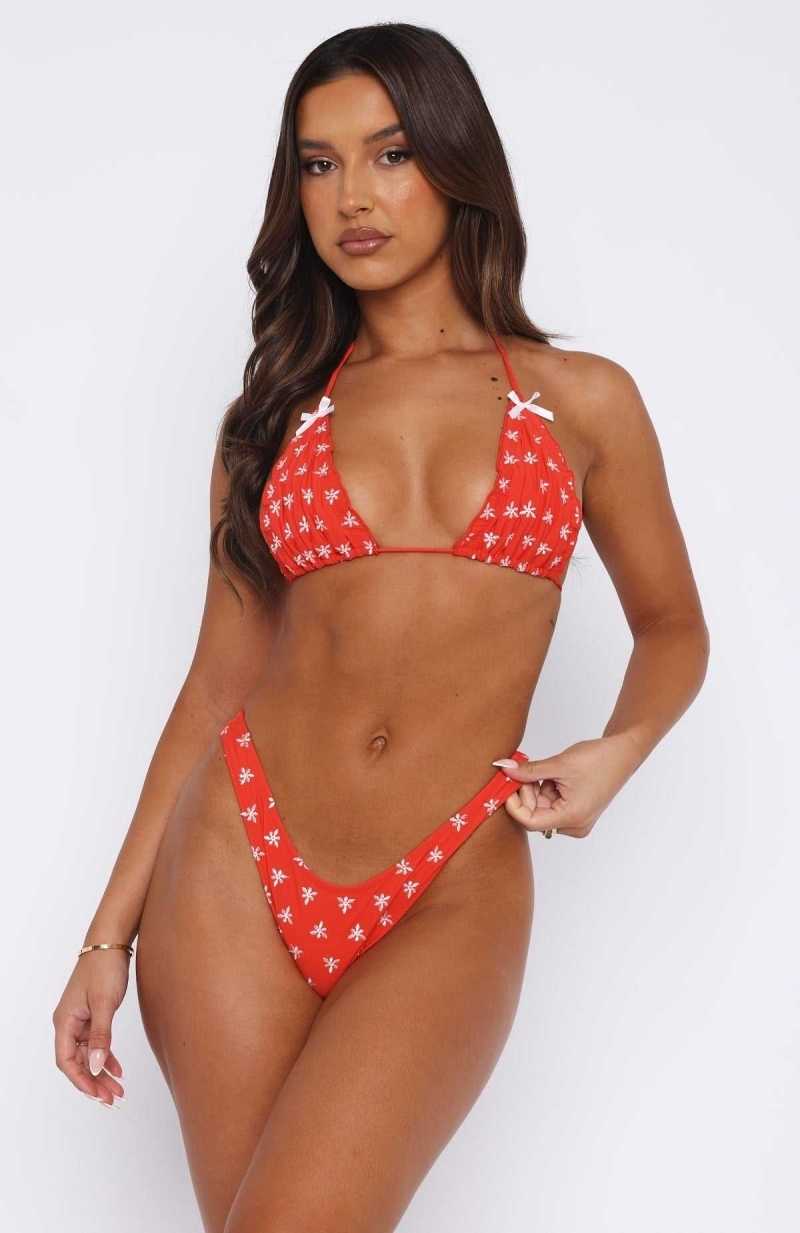White Fox Turquoise Bay Bottoms Red | LXEQHK-143