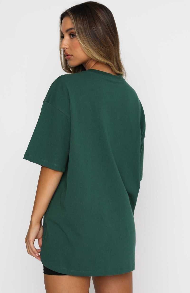 White Fox Varsity Tee Green | WVFCLT-169
